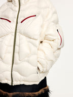 Classic bow outdoor down jacket