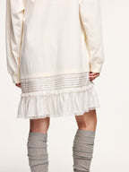 Sad bear long-sleeve t-shirt dress