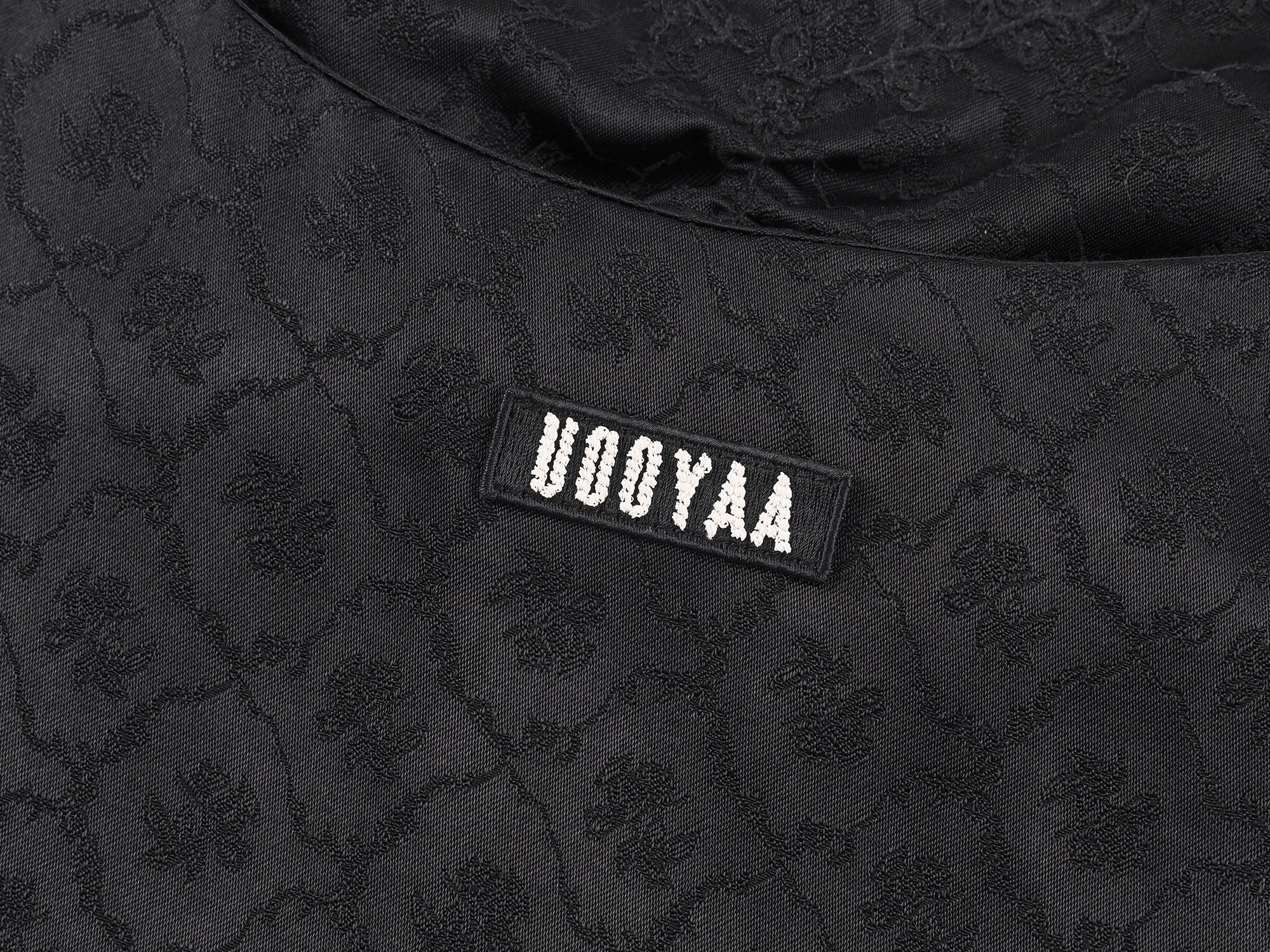 Jacquard slip dress with plush hem