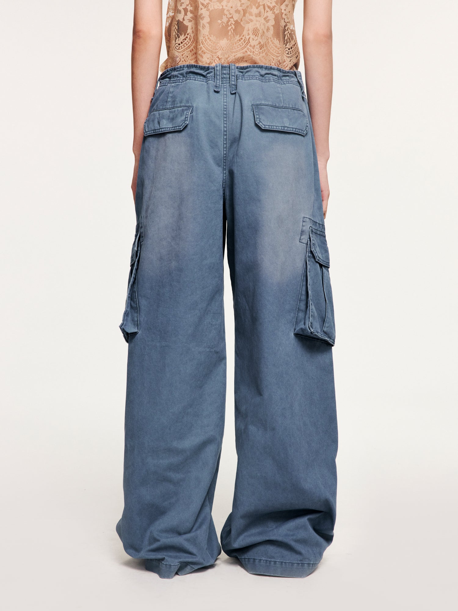 Washed french-union utility pants