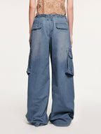 Washed french-union utility pants