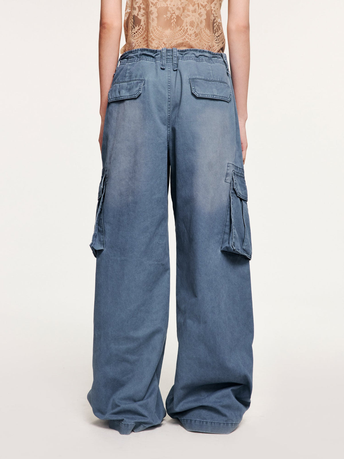 Washed french-union utility pants
