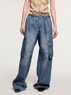 Washed french-union utility pants