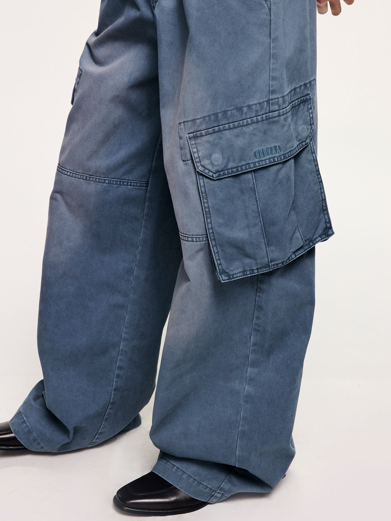Washed french-union utility pants