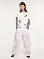 Cargo washed utility pants