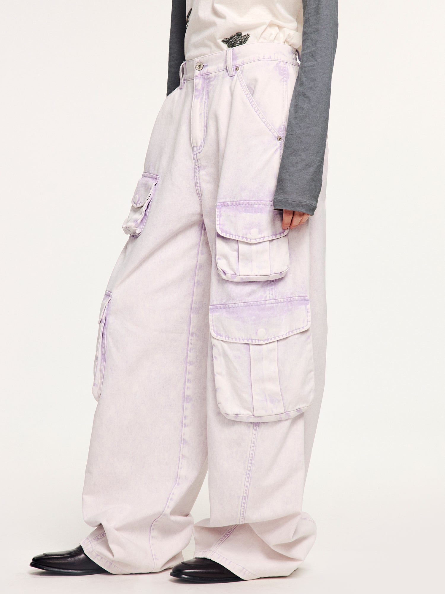 Cargo washed utility pants