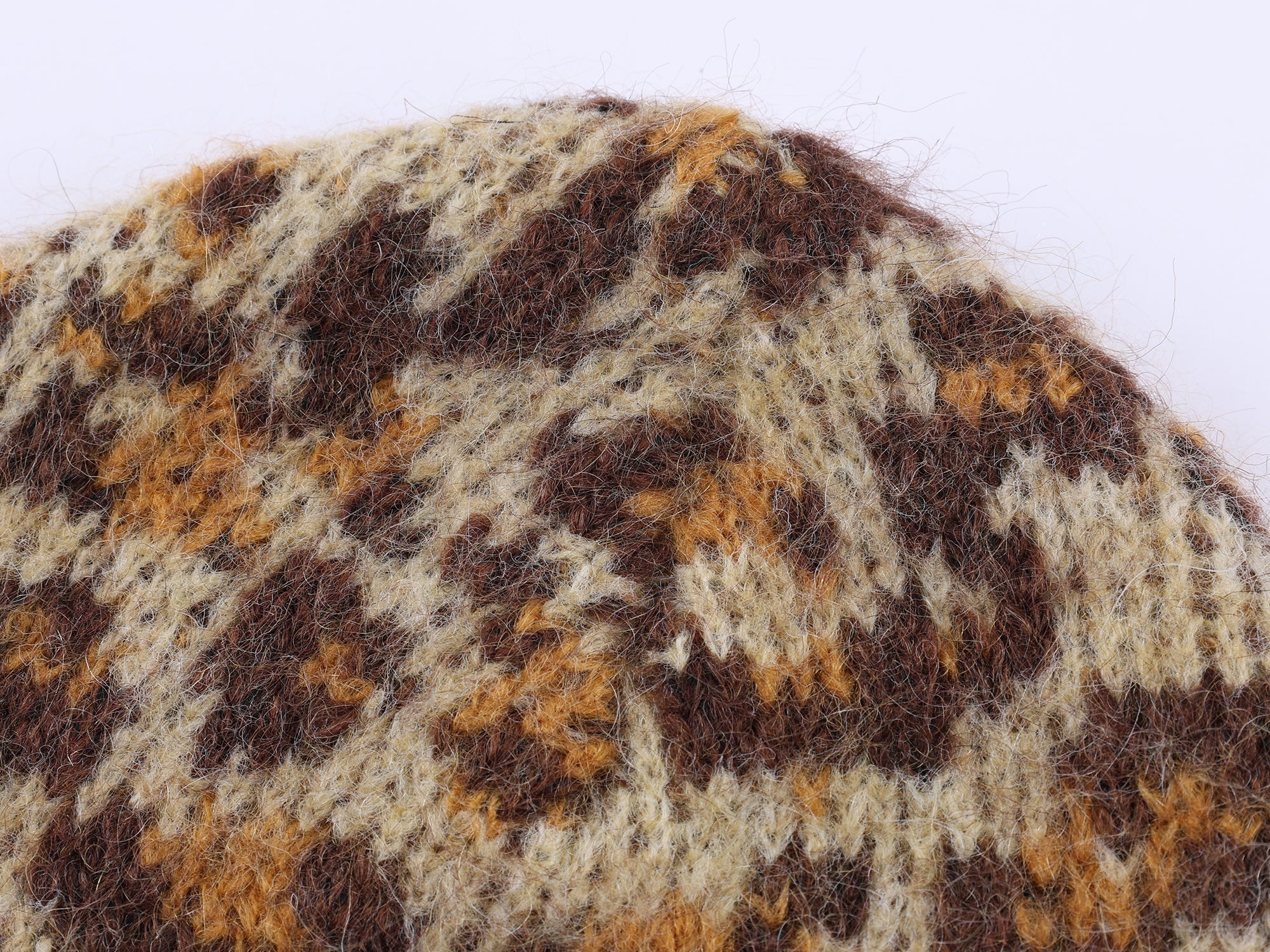 Leopard-knit hat