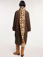 Leopard-print scarf