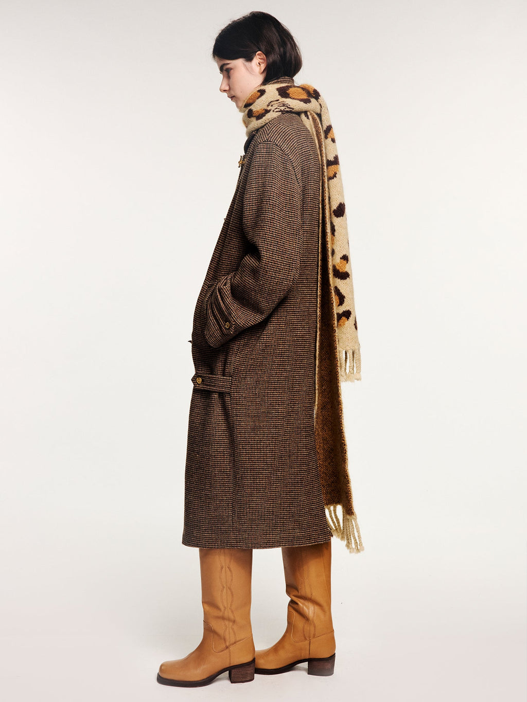 Leopard-print scarf