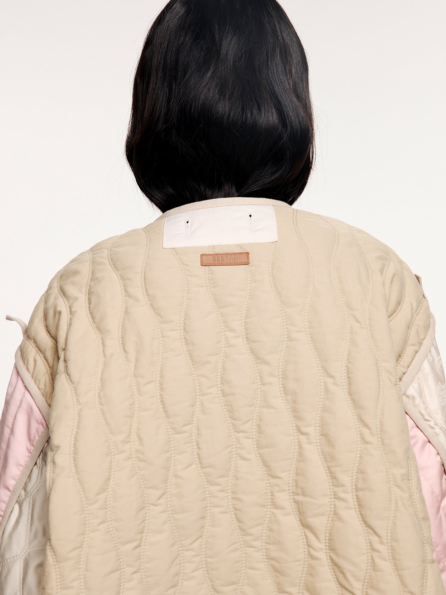 Color-block m65 quilted liner jacket