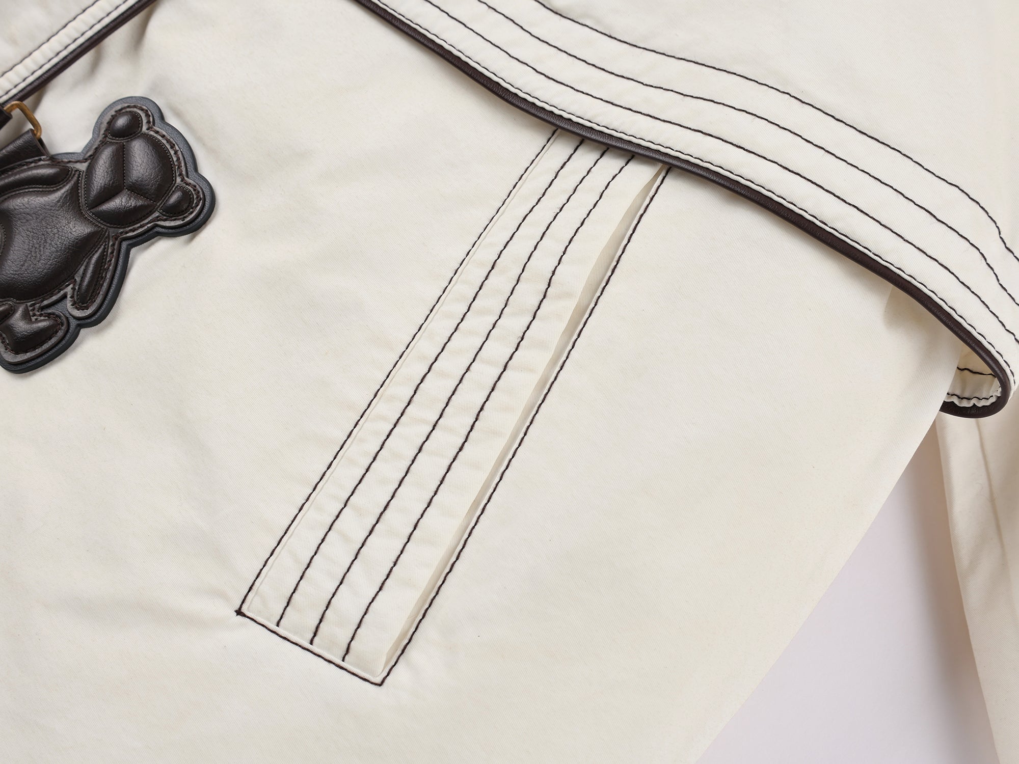 Sad bear parka cotton jacket