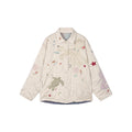 Reversible shirt-style padded jacket