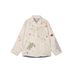Reversible shirt-style padded jacket