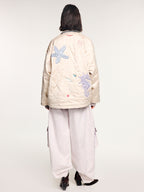 Reversible shirt-style padded jacket