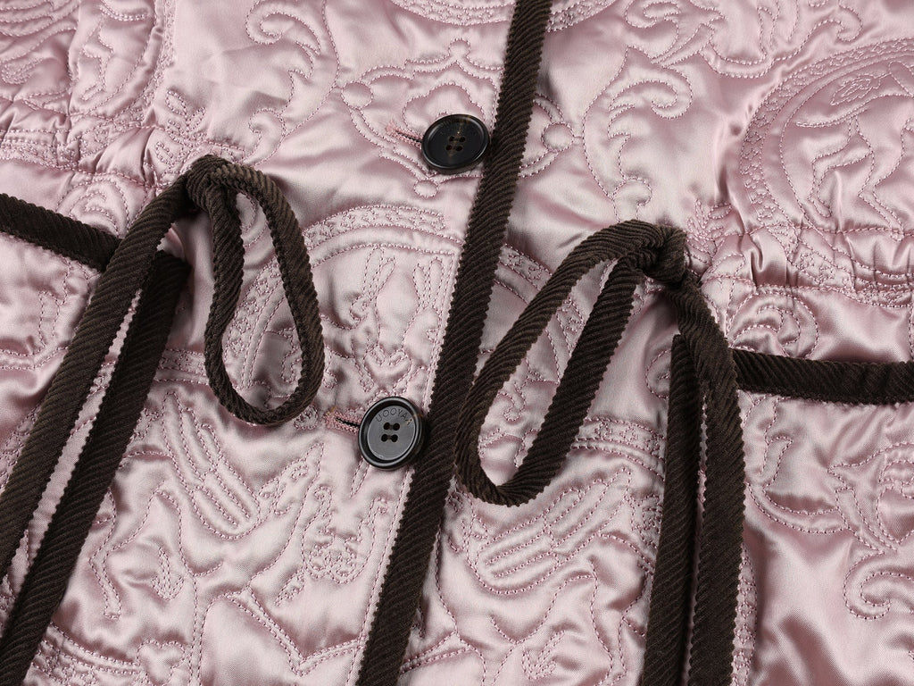 Classical motif quilted m65 liner jacket