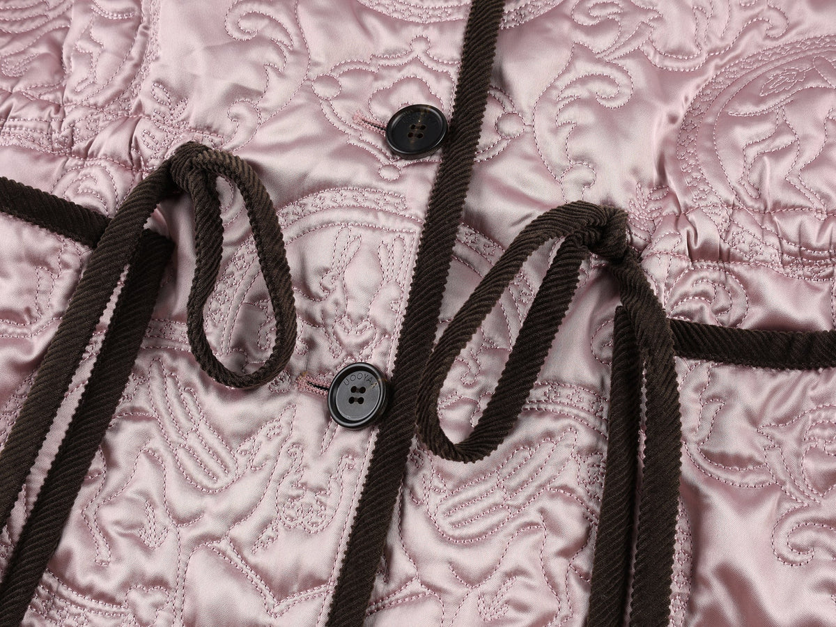 Classical motif quilted m65 liner jacket