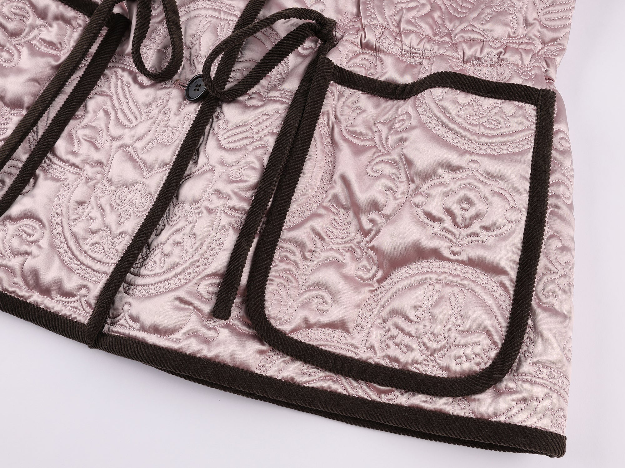 Classical motif quilted m65 liner jacket