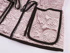 Classical motif quilted m65 liner jacket