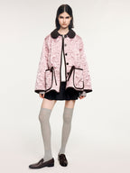 Classical motif quilted m65 liner jacket