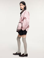 Classical motif quilted m65 liner jacket