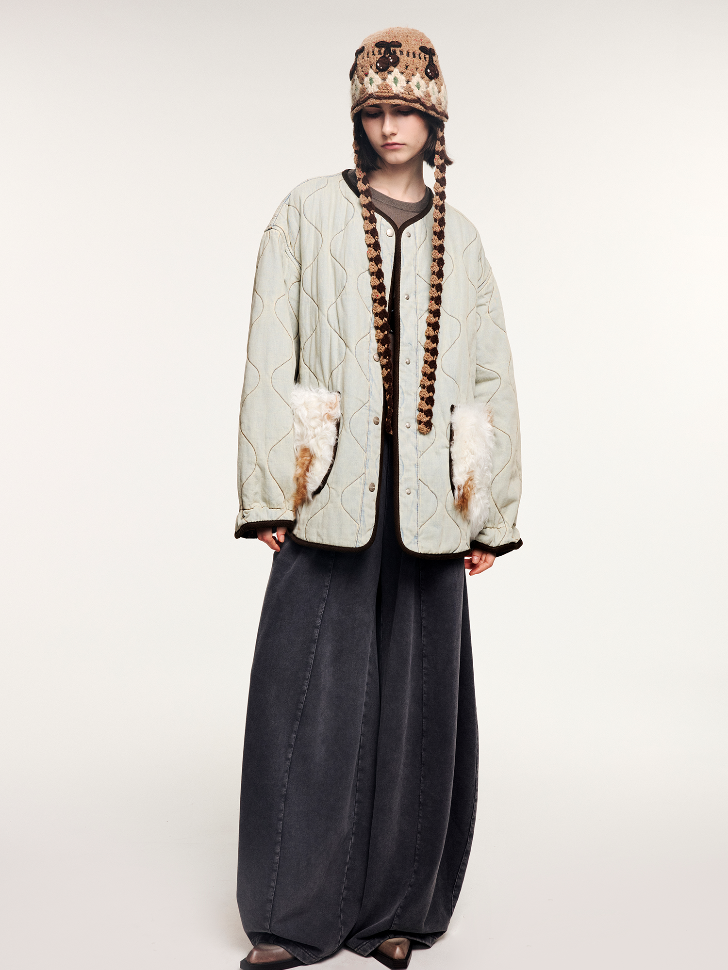 M65 inner cotton jacket with wool pockets