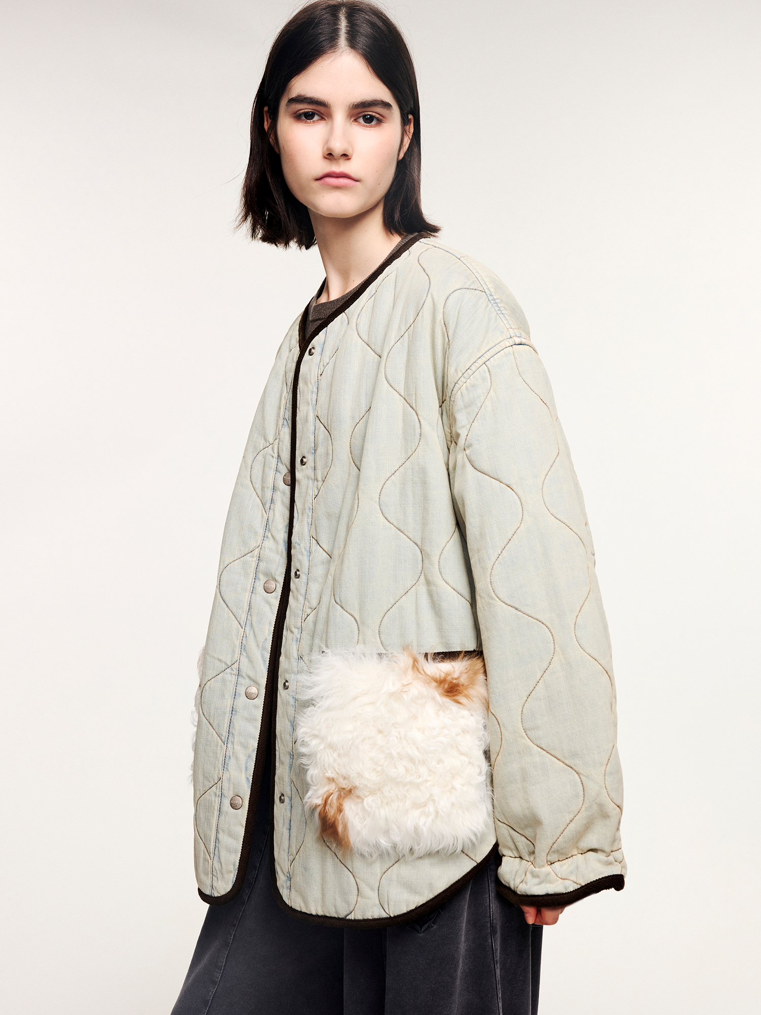 M65 inner cotton jacket with wool pockets