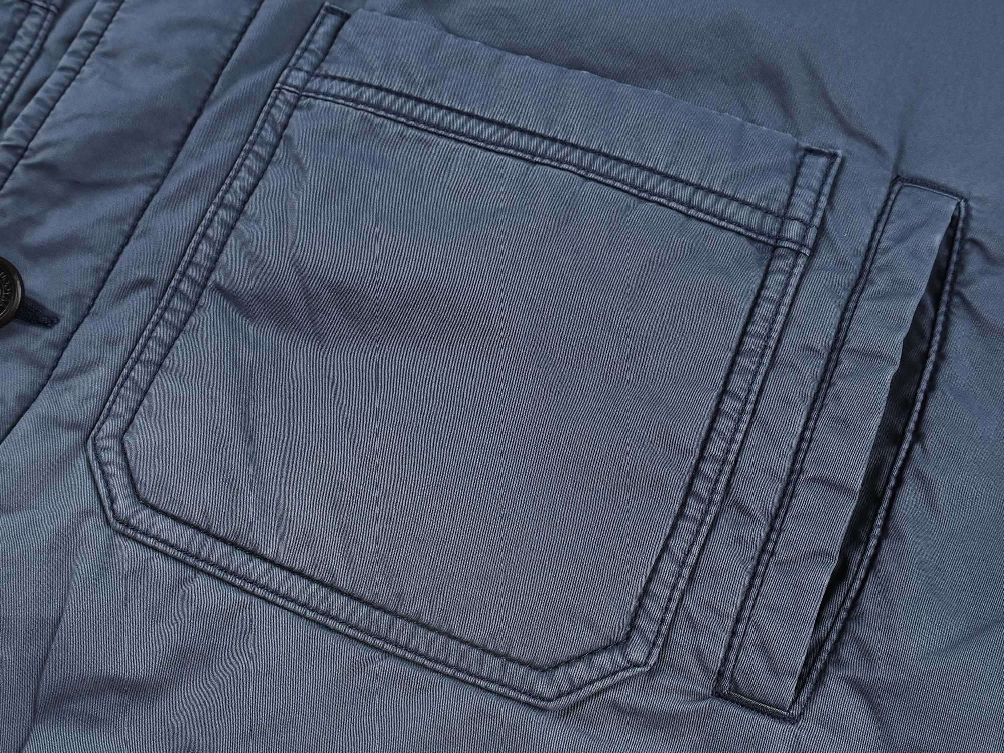 Wool collar french workwear cotton jacket