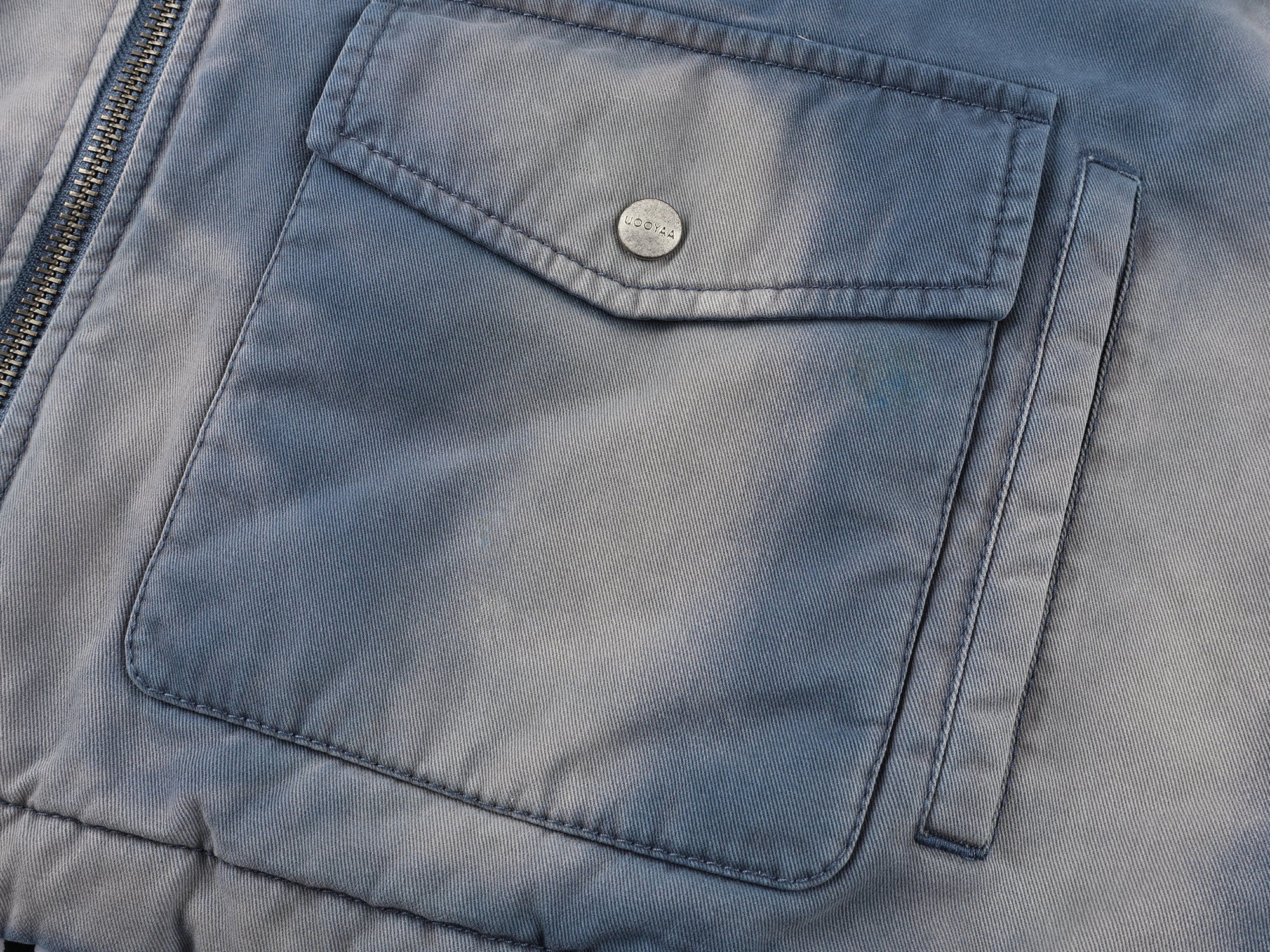 A2 style cotton bomber with patch details