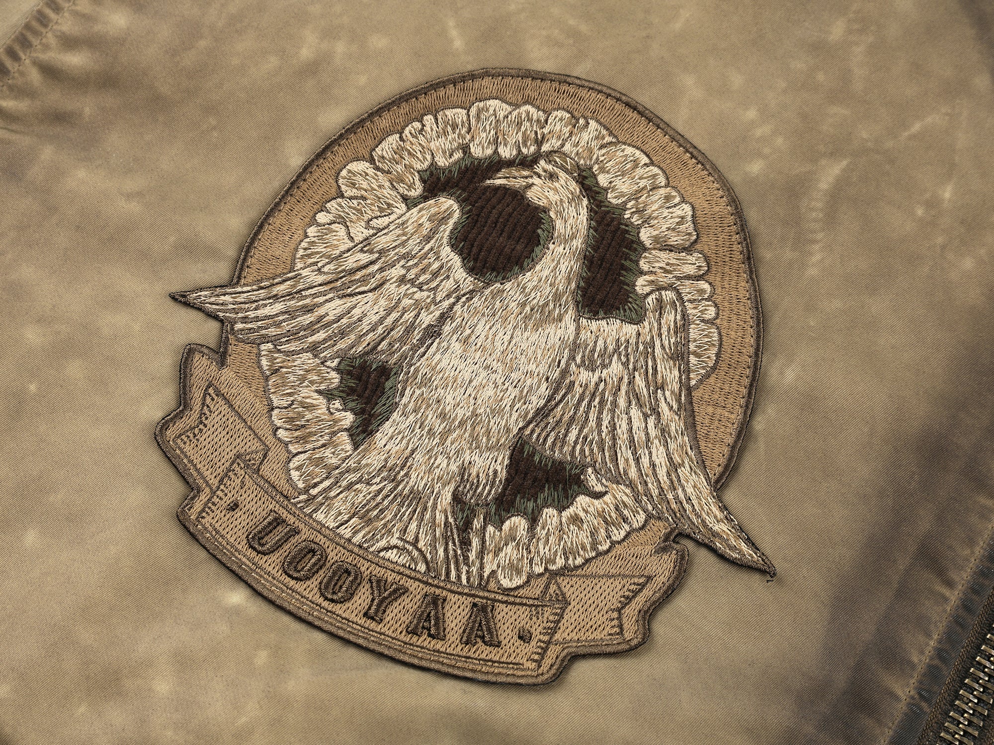 Fantasy patch air-force cotton jacket