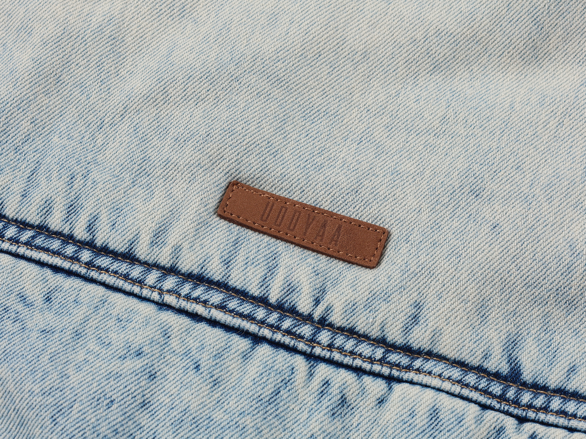 Type 3 shearling collar padded denim vest