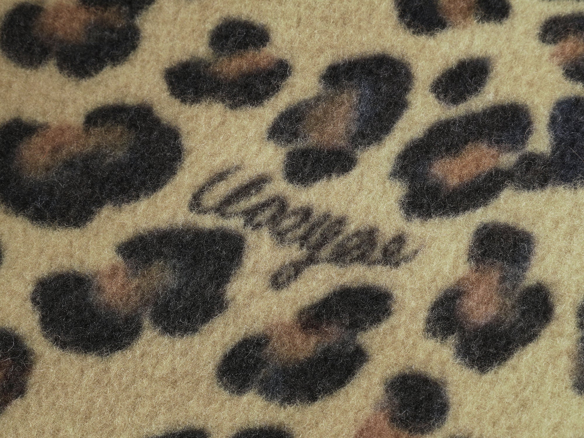 Vintage Peter Pan collar leopard wool coat