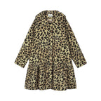 Vintage Peter Pan collar leopard wool coat