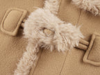 Faux fur fisherman coat