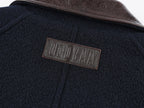 Balmacaan wool coat