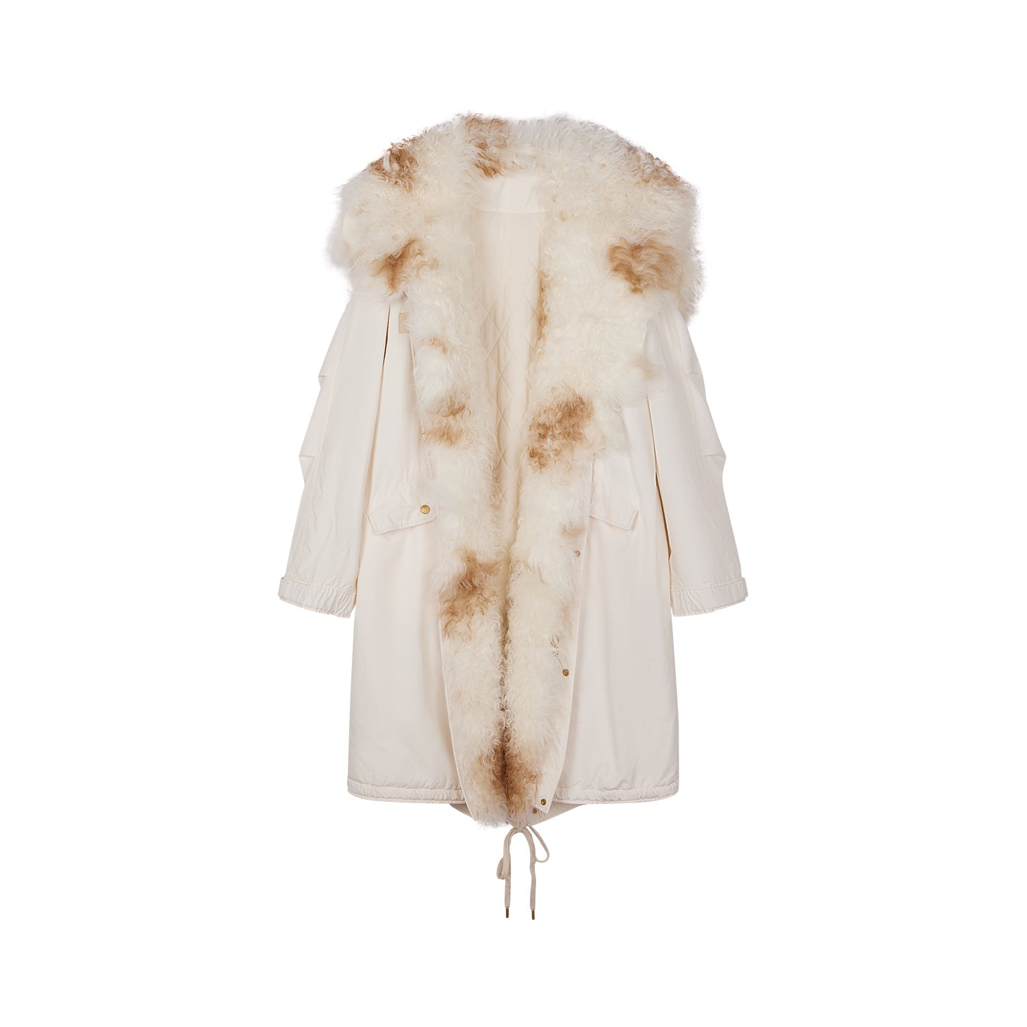 Parka with toscana shearling collar
