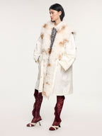 Parka with toscana shearling collar