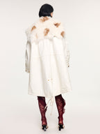 Parka with toscana shearling collar