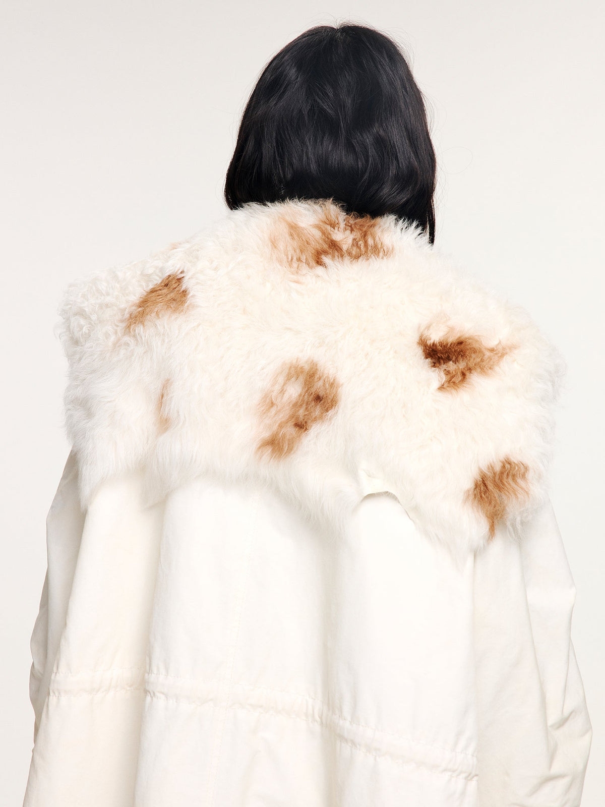 Parka with toscana shearling collar