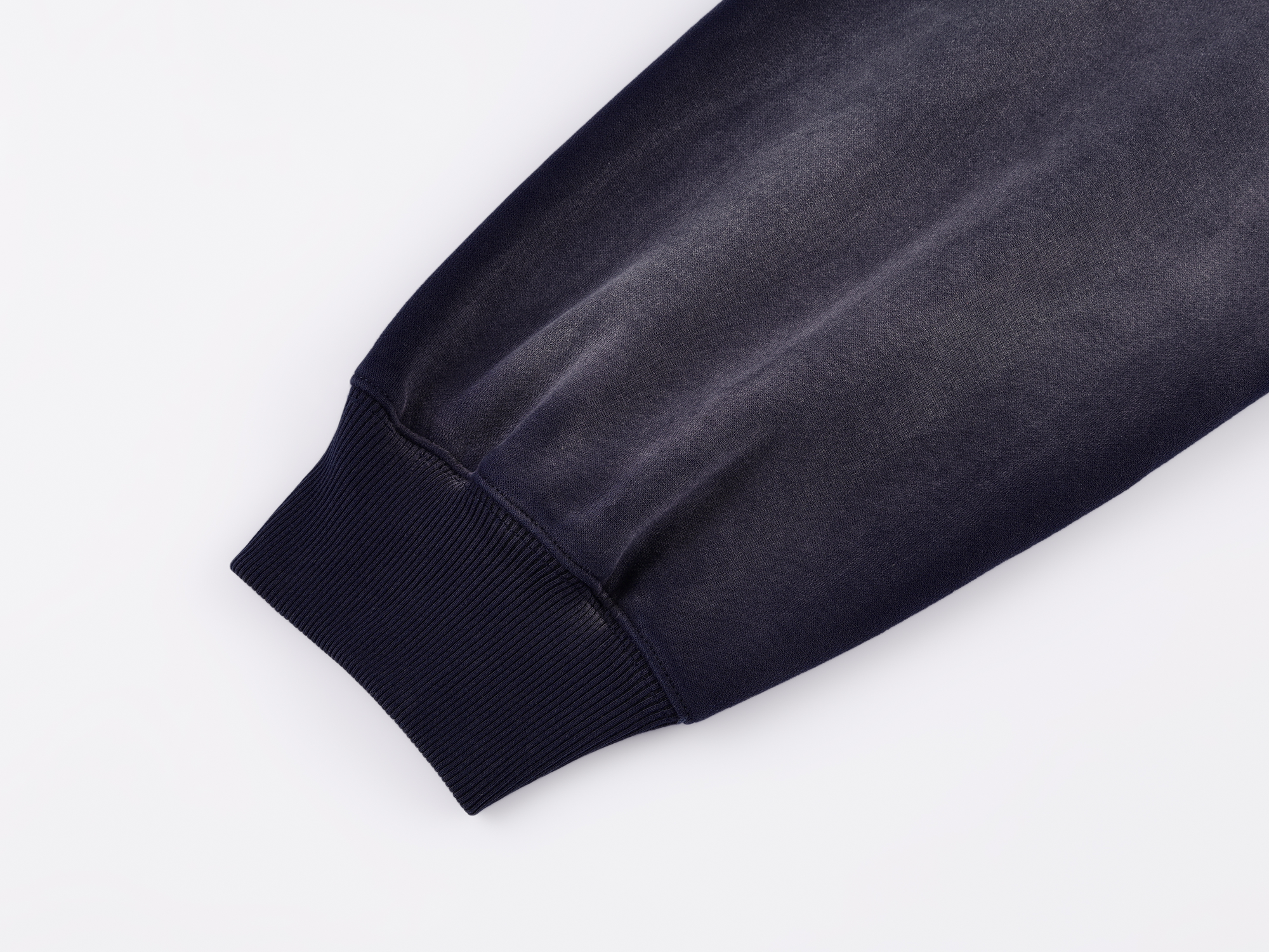 Collar sweatshirt in faded navy