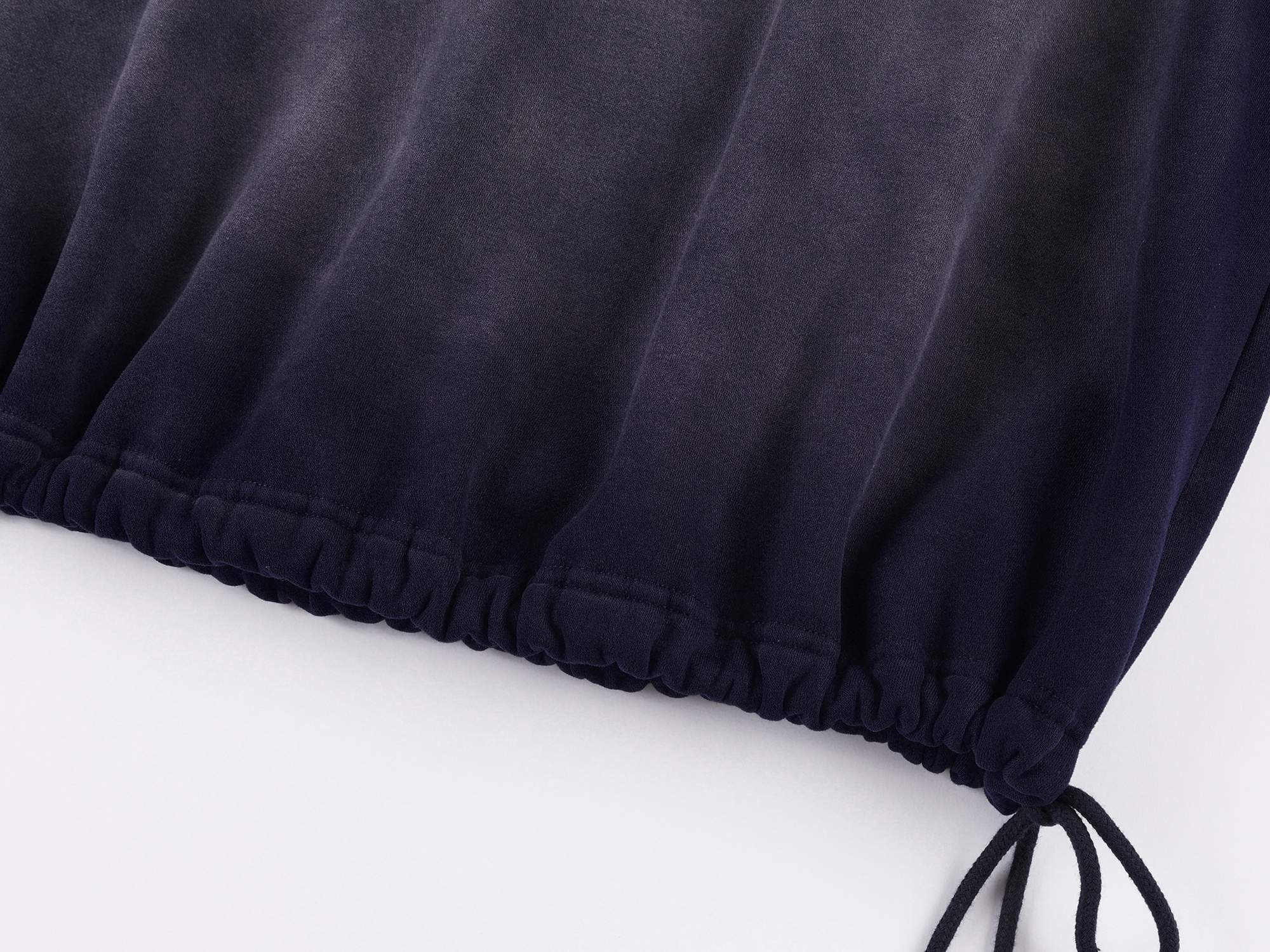 Collar sweatshirt in faded navy