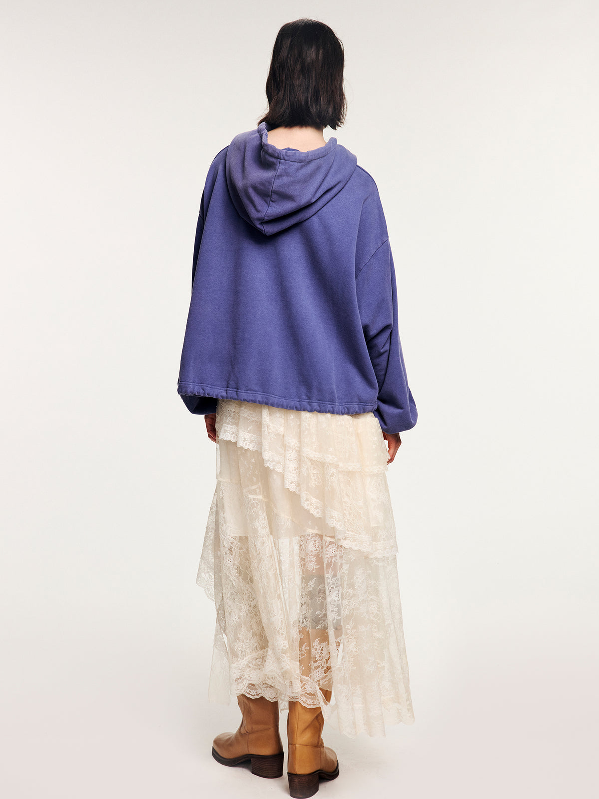 Handcrafted wool felt octopus hoodie