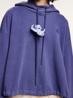 Handcrafted wool felt octopus hoodie