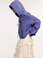 Handcrafted wool felt octopus hoodie