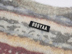 Vintage sweater print pullover knit