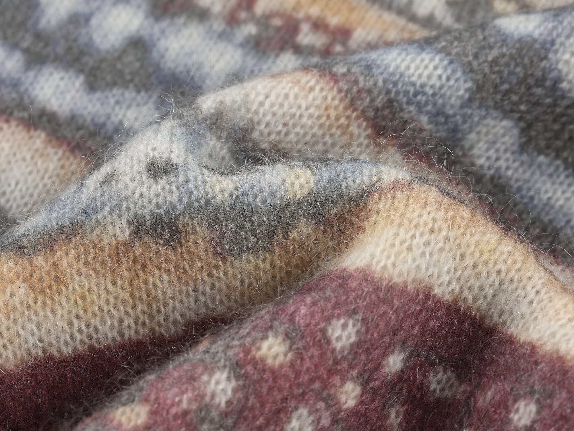 Vintage sweater print pullover knit