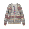 Vintage sweater print pullover knit