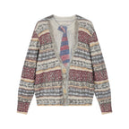 Vintage sweater print pullover knit