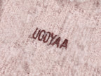 Fuzzy polo collar pullover sweater
