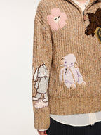 Fantasy elf handmade collar pullover