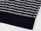 Striped wool polo pullover